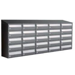 Hive set 5-breed, 5-hoog met dak antraciet