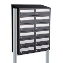 HIVE SET 2-BREED, 6-HOOG MET DAK OP STATIEF ZWART