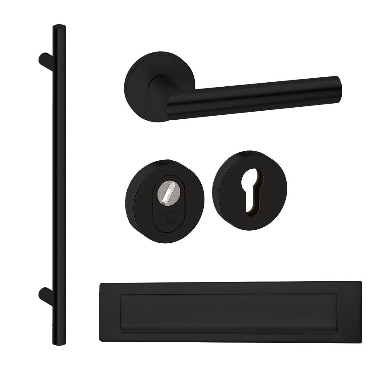 N1900767 VOORDEURSET ROND MET FRANKFURT 1160 & BRIEFPLAAT ZWART