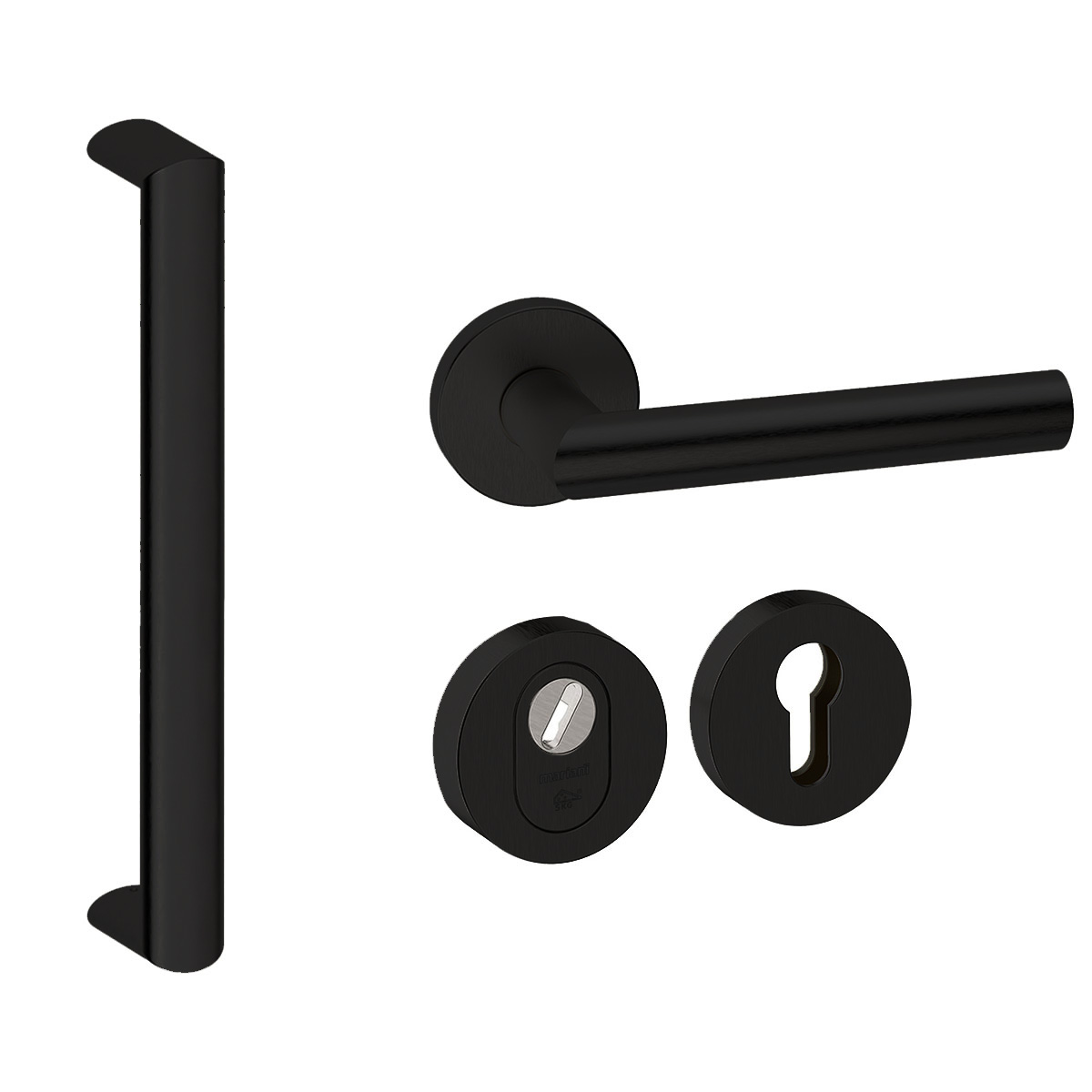 N1902797 VOORDEURSET ROND MET MOSKOU 350 ZWART