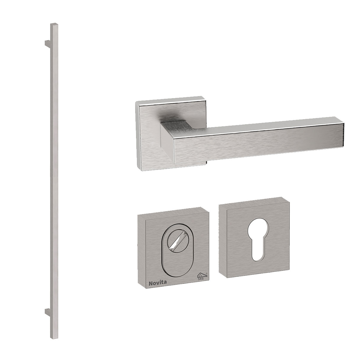 N1902870 VOORDEURSET VIERKANT MET TORONTO 1900 INOX