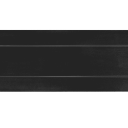 Brievenbusklep zwart 300x80mm