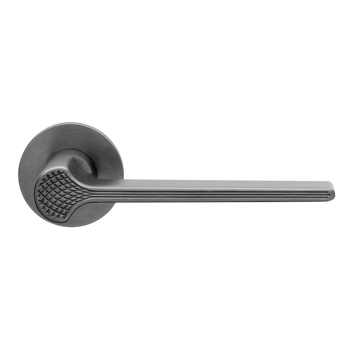 DND Ginkgo Biloba - Giulio Lacchetti Ginkgo Biloba op rond FINE rozet PVD Gun Metal