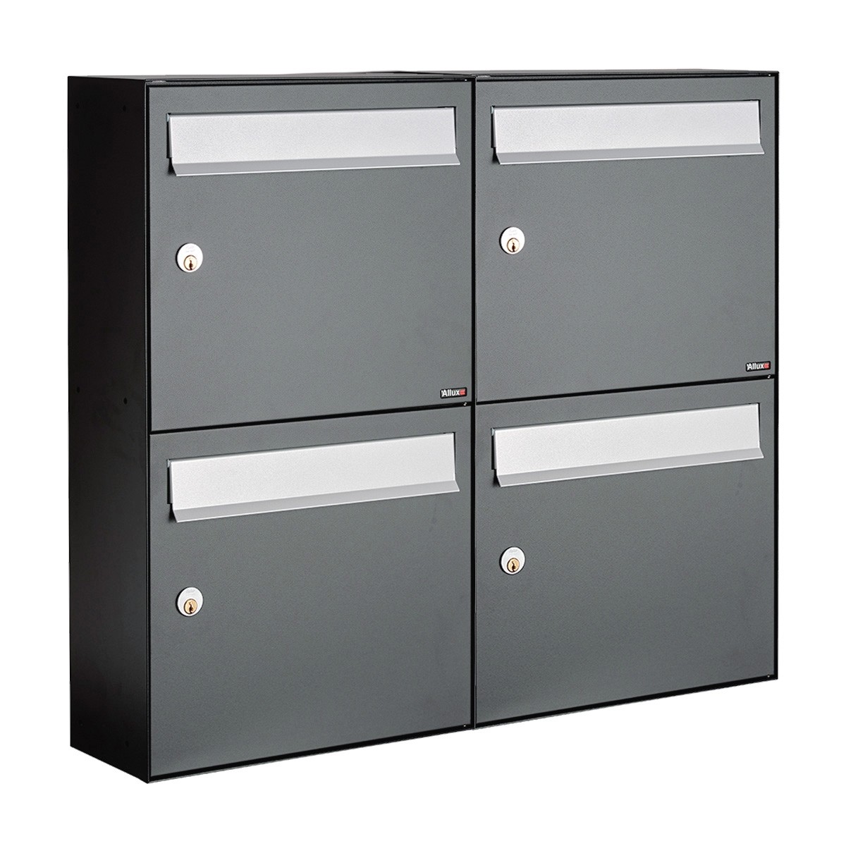 Brievenbus systeem Flow brievenbus Flow 2-breed, 2-hoog antraciet