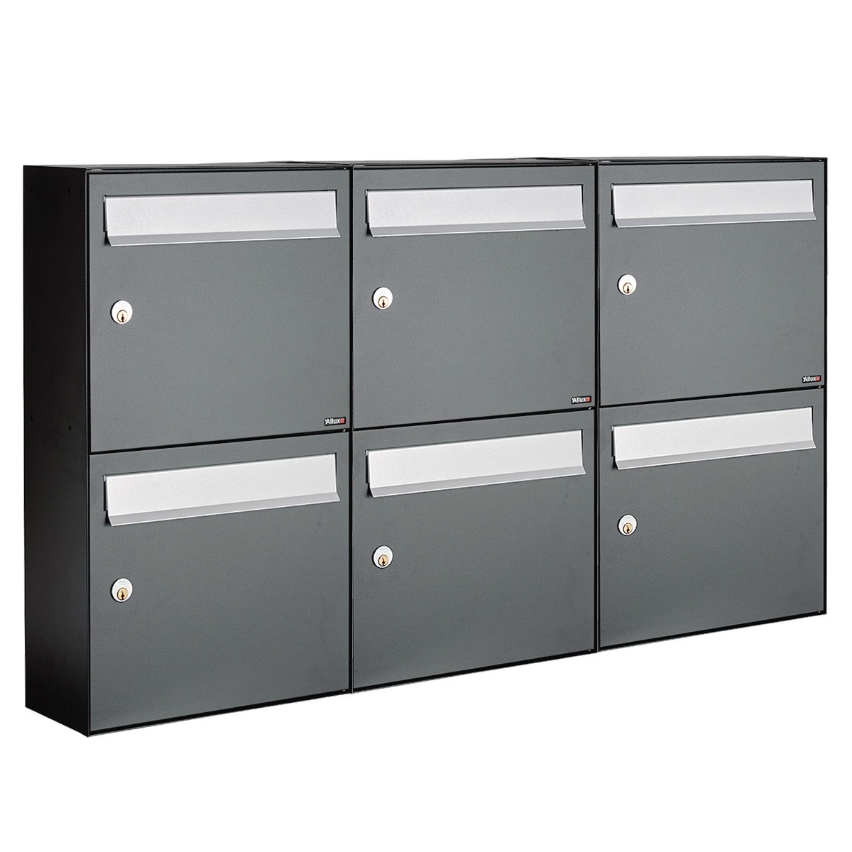 Brievenbus systeem Flow Brievenbus Flow 3-breed, 2-hoog antraciet