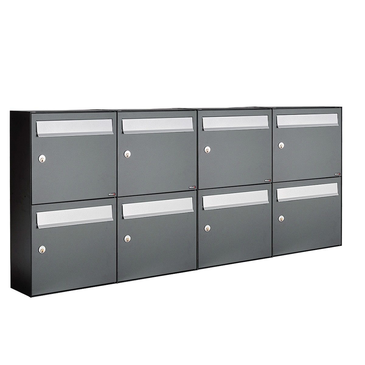 Brievenbus systeem Flow Brievenbus Flow 4-breed, 2-hoog antraciet