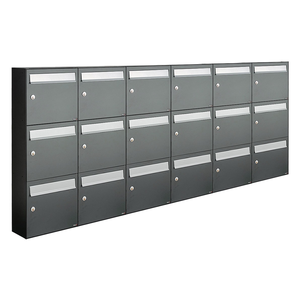 Brievenbus systeem Flow Brievenbus Flow 6-breed, 3-hoog antraciet