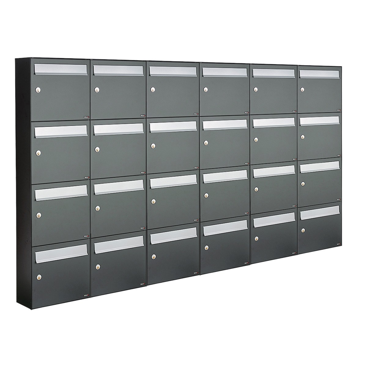 Brievenbus systeem Flow Brievenbus Flow 6-breed, 4-hoog antraciet