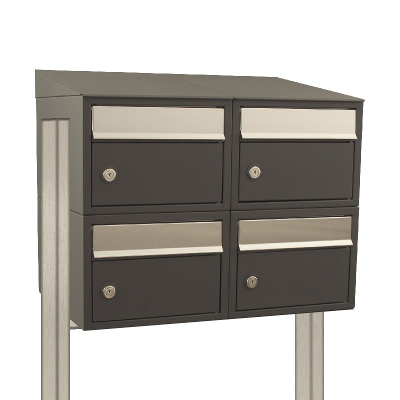 40215065_2x2ds.jpg Brick 2-breed, 2-hoog met dak op statief antraciet