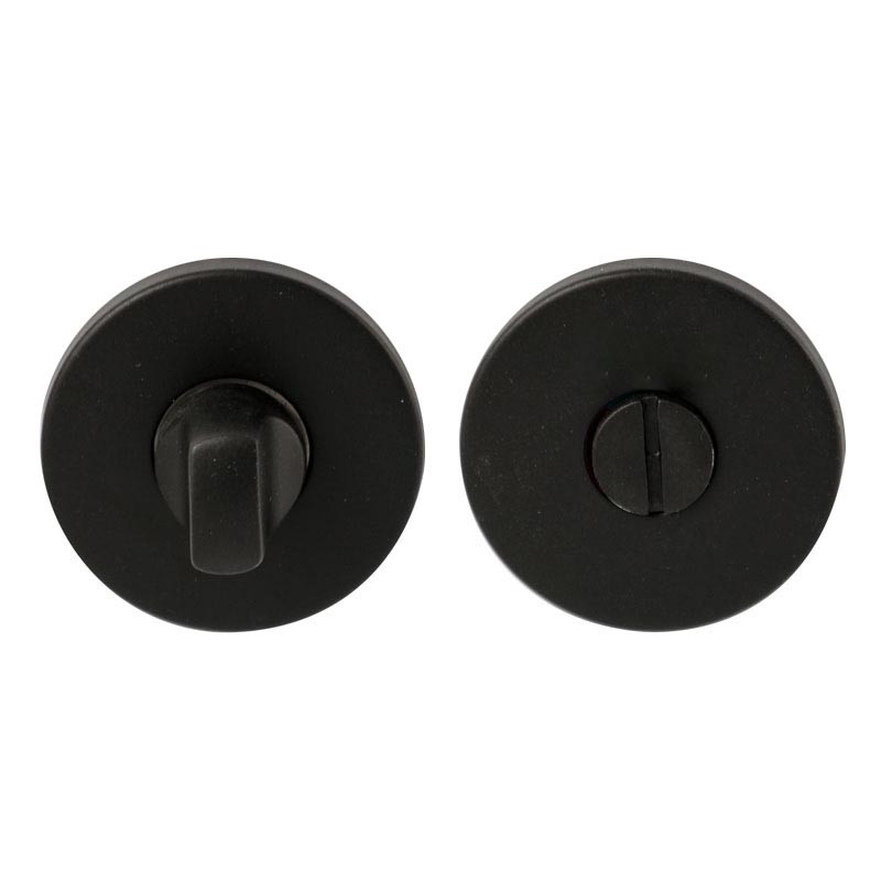 VARIOROND 8MM PUURZWART Wc-garnituur vario-rond dun 8mm zwart